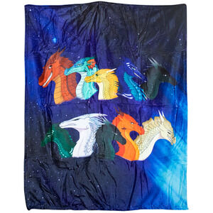 NEW Wings of Fire Dragons Throw Blanket Silky Feel, Super Soft 50"x40"